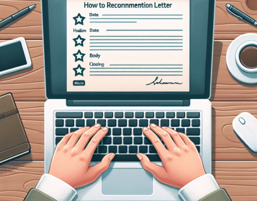 como hacer una carta de recomendación