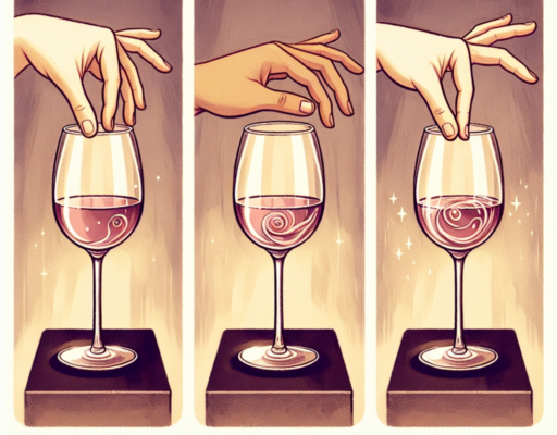 como se agarra una copa de vino